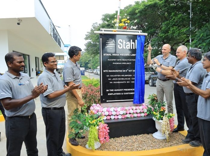 stahl-reopens-advanced-coatings-facility-in-ranipet-india